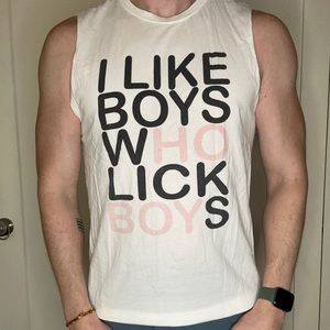 I Like Boys Who Lick Boys Large Graphic Cutoff